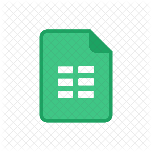 512x512 Google Sheet Icon Of Colored Outline Style
