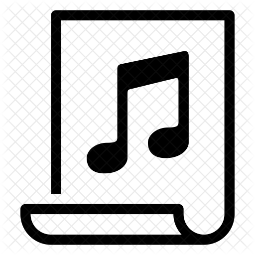 512x512 Music Sheet Icon Of Line Style
