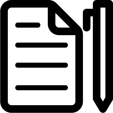 376x376 Sheet Pen Icon Iconbros