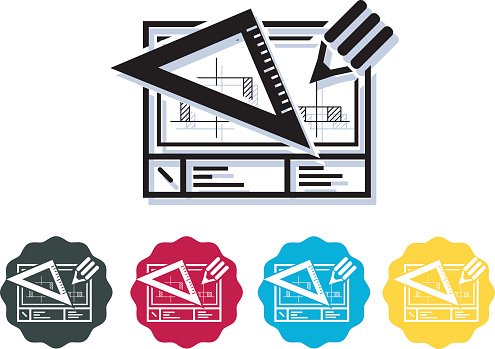 495x349 Technical Drawing Sheet Icon Premium Clipart