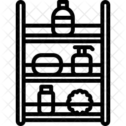 256x256 Shelf Icon Of Line Style