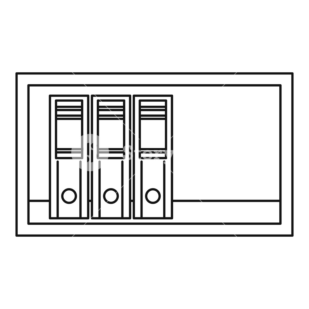1000x1000 Shelf Icon Outline Illustration Of Shelfr Vector Icon For Web