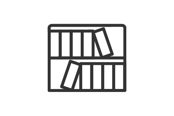 580x386 Book Shelf Icon Graphic