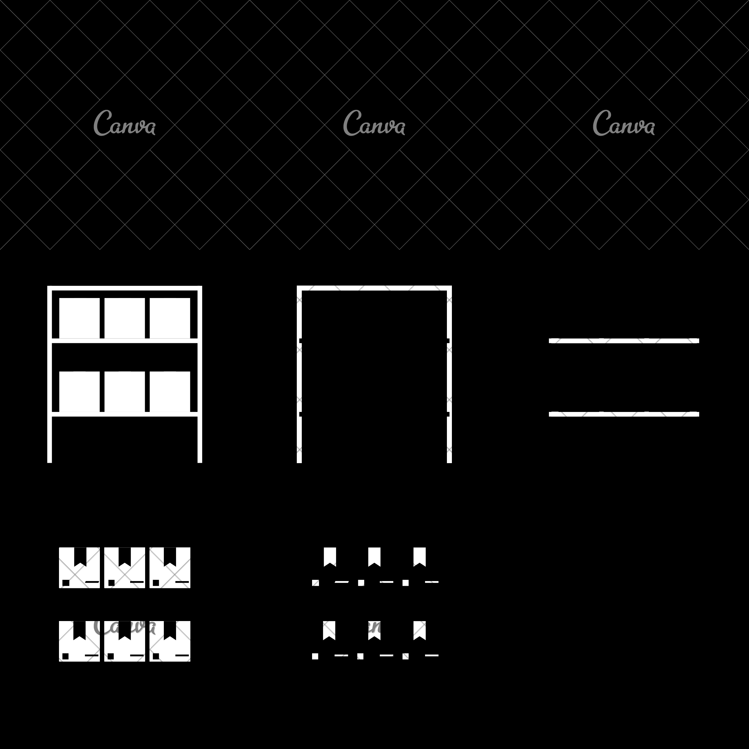 2400x2400 Box Storage Shelf Icon Image