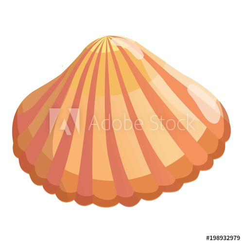500x500 Aquatic Shell Icon Cartoon Illustration Of Aquatic Shell Vector