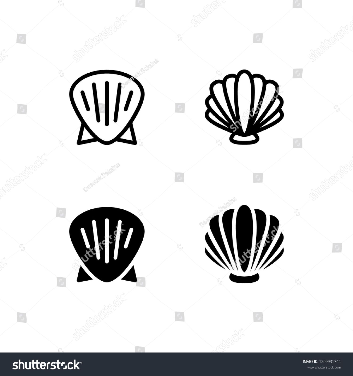 1500x1600 Shell Icon Design Shell, Oyster, Seashell, Scallop, Mollusk, Icon