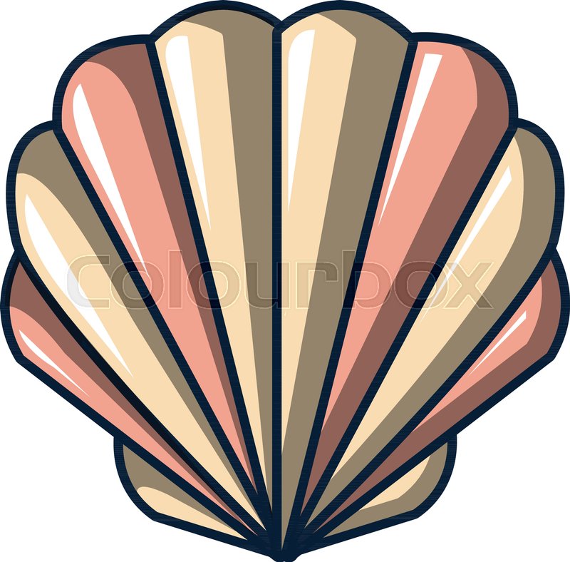 800x788 Shell Icon Cartoon Illustration Of Stock Vector Colourbox