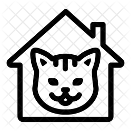 256x256 Animal Shelter Icon Of Line Style