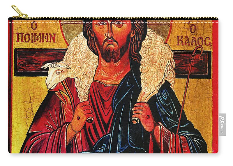 800x570 Christ The Good Shepherd Icon Carry All Pouch For Sale