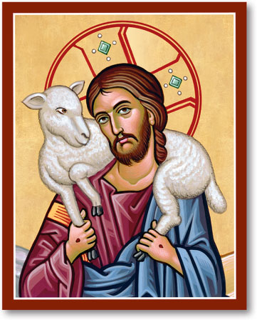 361x448 Icons Of Christ Good Shepherd Portrait Icon Monastery Icons