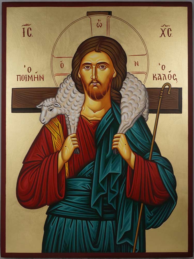 751x1000 Jesus The Good Shepherd Hand Painted Icon