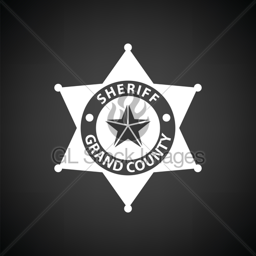 500x500 Sheriff Badge Icon Gl Stock Images