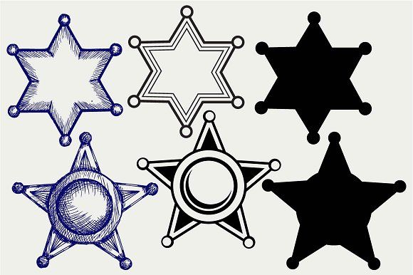 580x386 Sheriff Badge Dxf