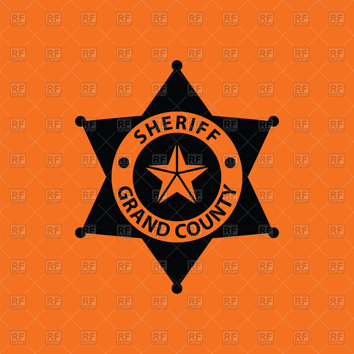 1200x1200 Sheriff Badge Icon Vector Image Of Signs, Symbols, Maps Angelp