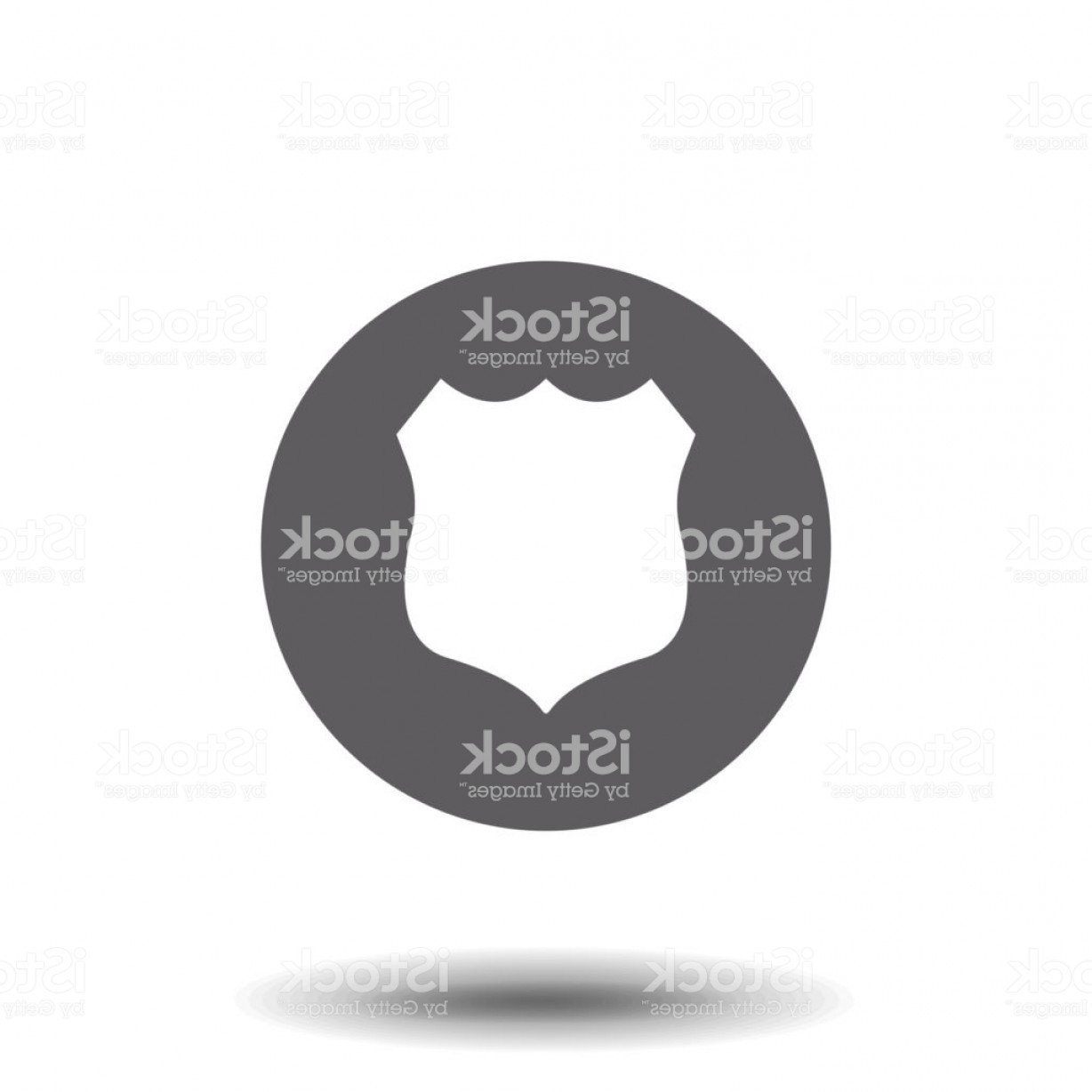 1228x1228 Sheriff Badge With Star Icon Vector Filled Flat Sign Solid