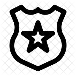 256x256 Sheriff Icon Of Line Style