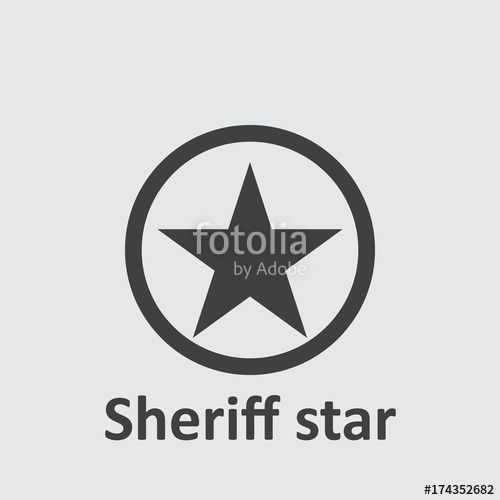 500x500 Sheriff Star Icon Stock Image And Royalty Free Vector