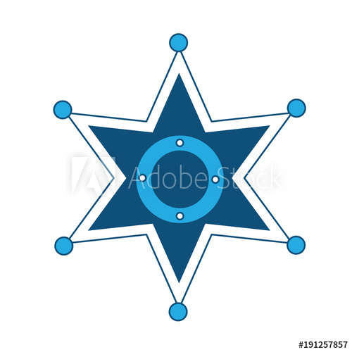 500x500 Sheriff Star Icon Image