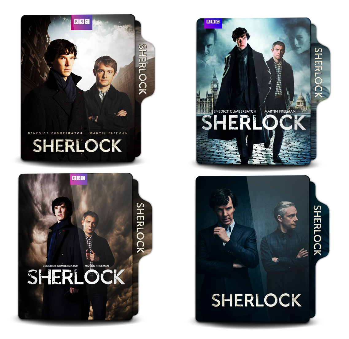 1137x1107 Sherlock Seasons Folder Icons