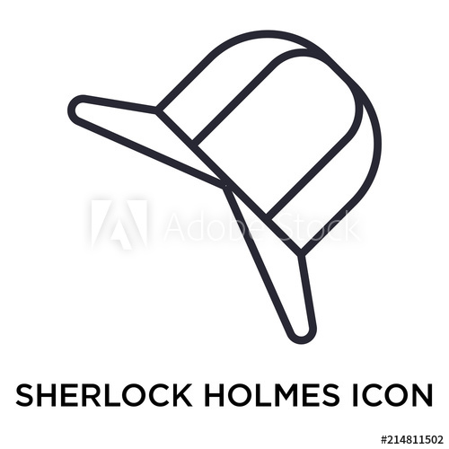 500x500 Sherlock Holmes Icon Vector Sign And Symbol Isolated On White