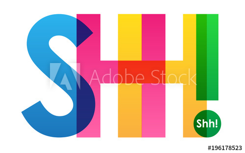 500x313 Shh! Colourful Letters Icon