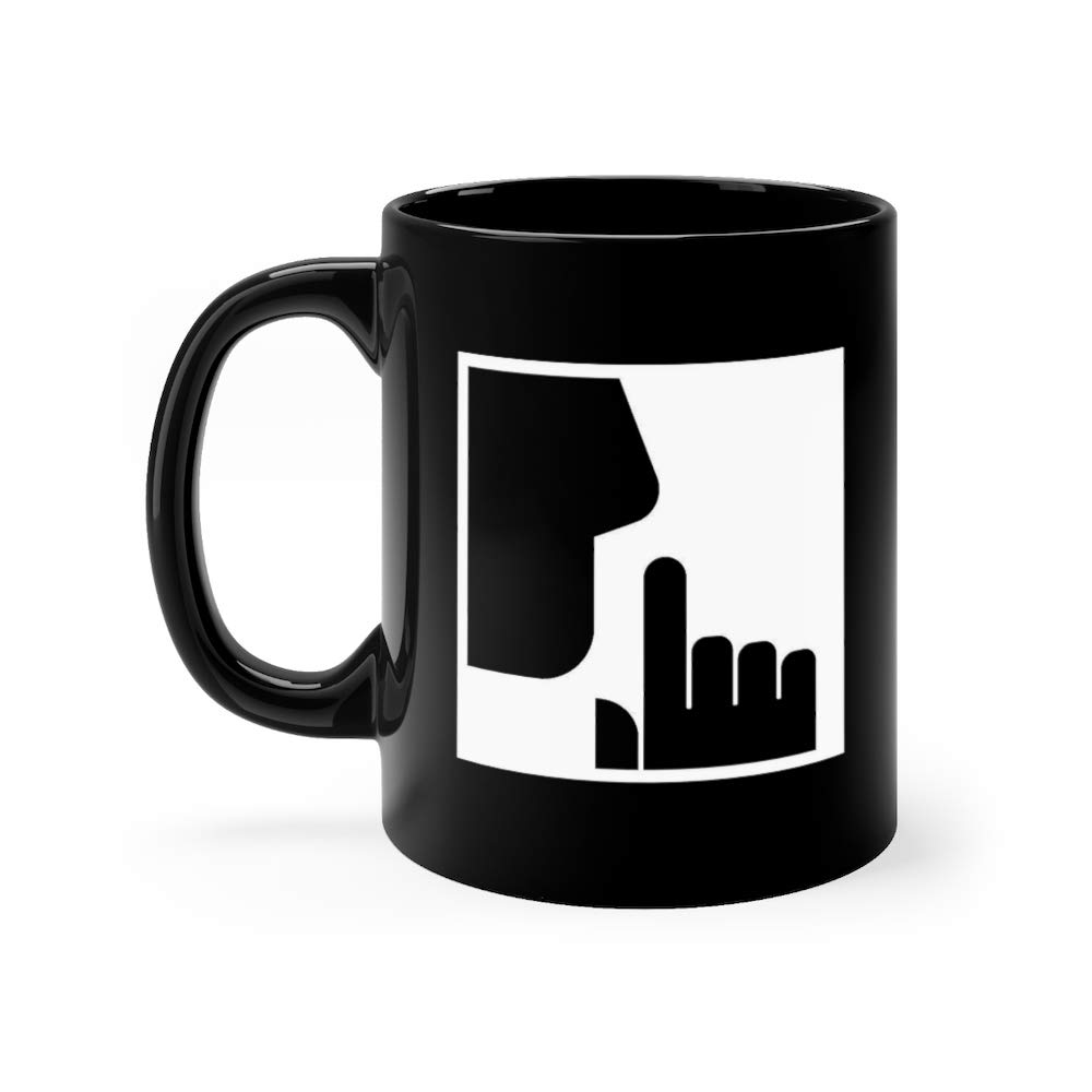 1000x1000 Keep Silence Icon Shhh Funny Cute Mug Ceramic Cup