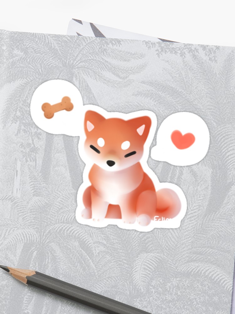750x1000 Shiba Inu Icon Sticker