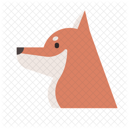 512x512 Shiba Inu Icon Of Flat Style