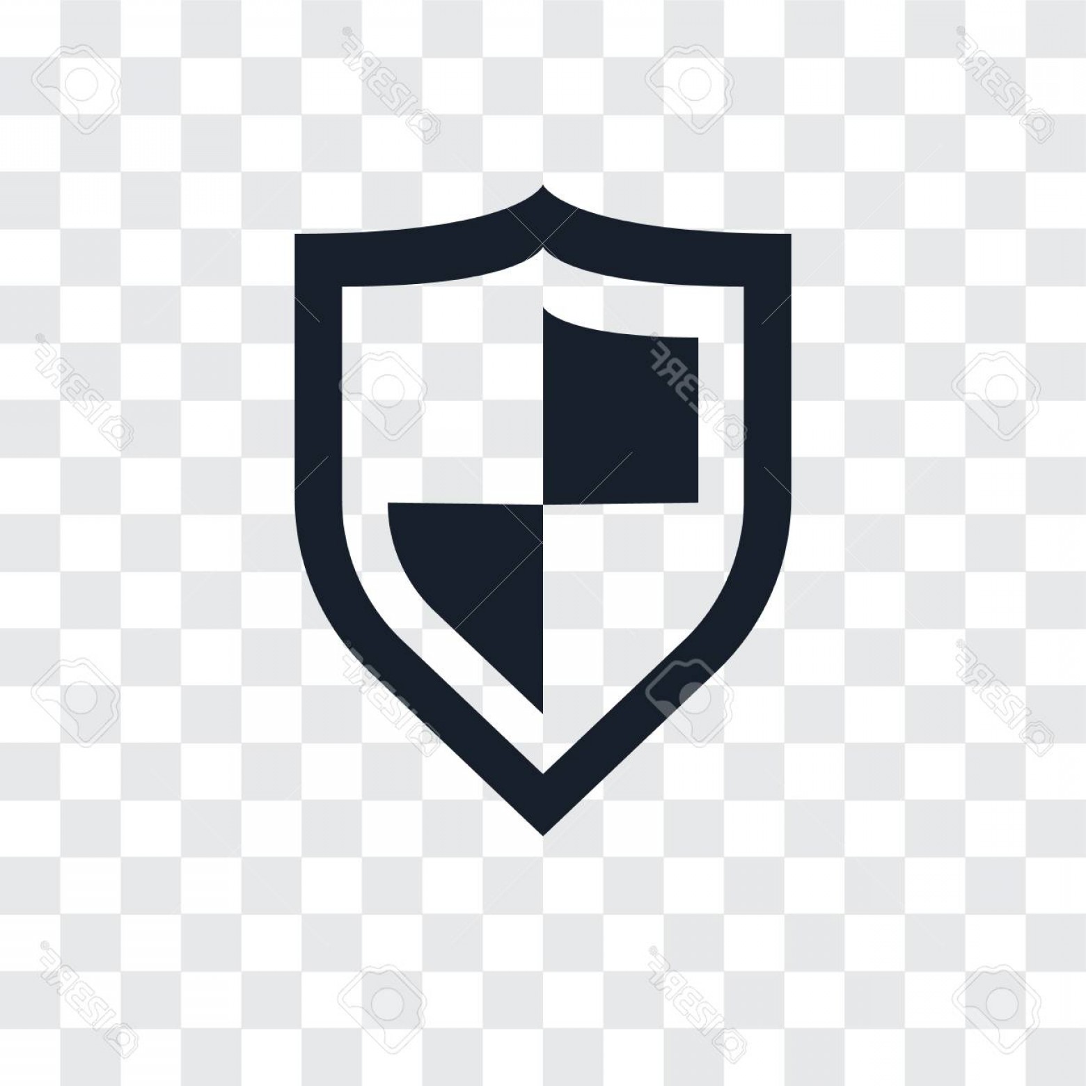 1560x1560 Photostock Vector Shield Vector Icon Isolated On Transparent