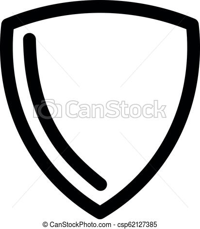 412x470 Shield Icon Symbol Of Security, Safety And Protection Outline