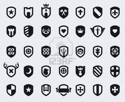 400x325 Stock Vector Inspired Brand + Design Shield Icon, Shield