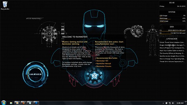 610x343 Shield Iron Man Theme For Windows