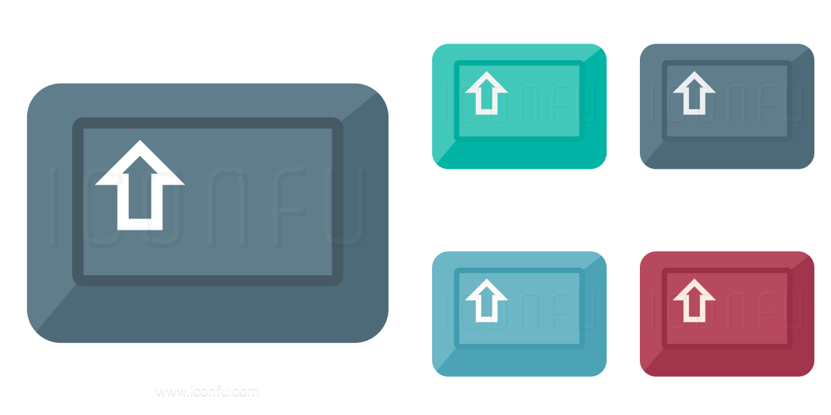 1200x600 Keyboard Key Shift Icon