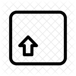 256x256 Shift Key Icon Of Line Style