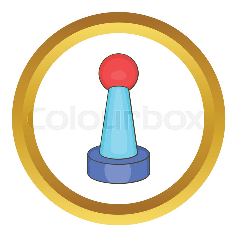 800x800 Stick Shift Vector Icon In Golden Stock Vector Colourbox