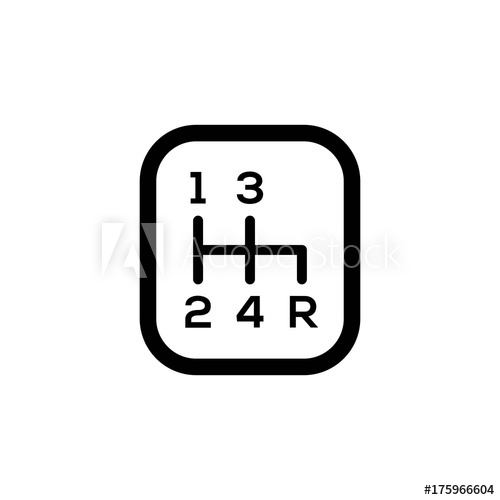 500x500 Gear Shift Knob Vector Icon