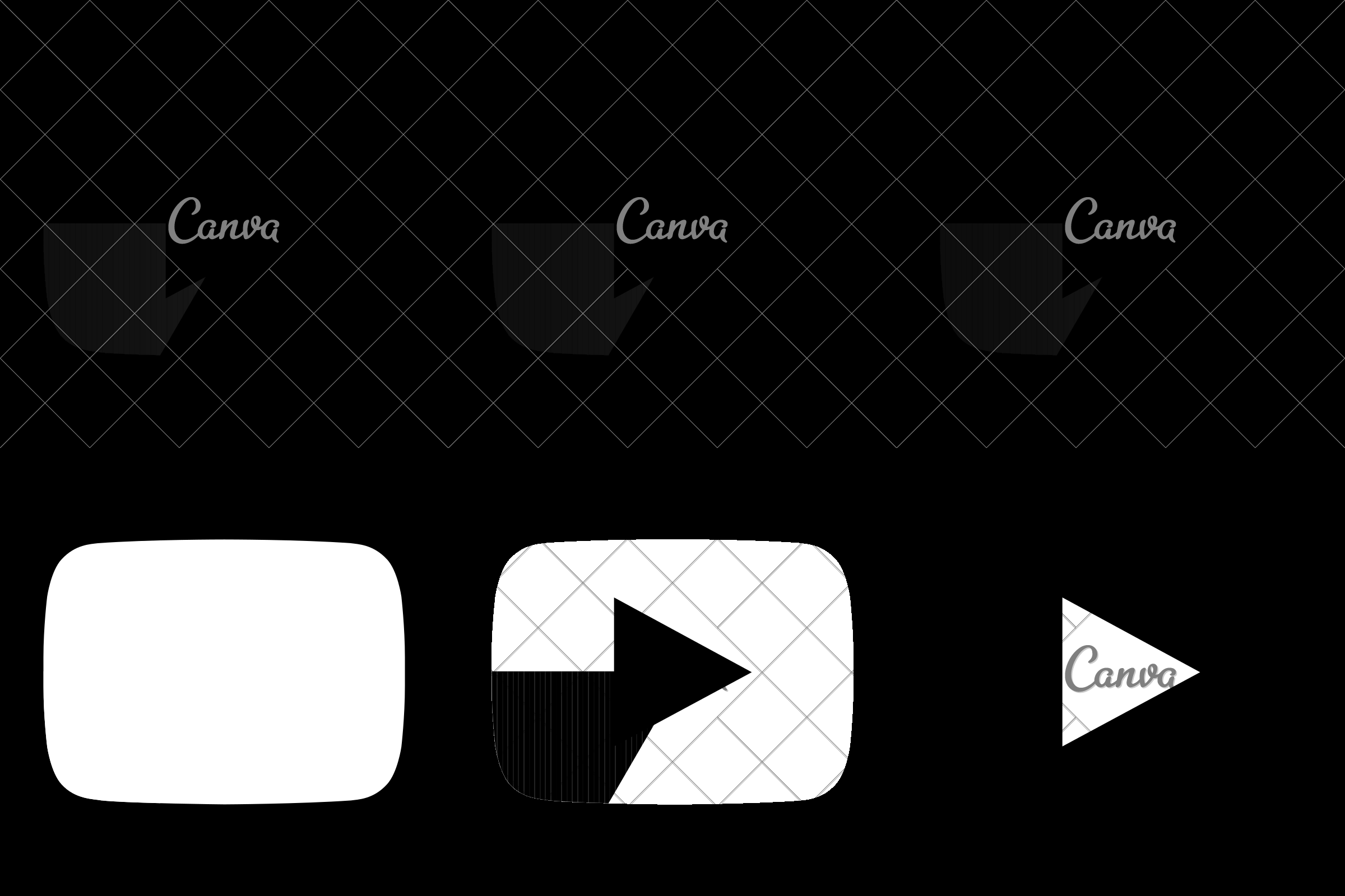 2400x1600 Youtube Messenger Black Shine Icon