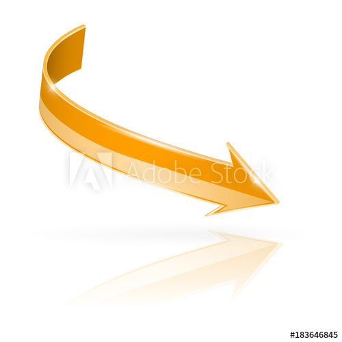 500x500 Orange Arrow Web Shiny Icon