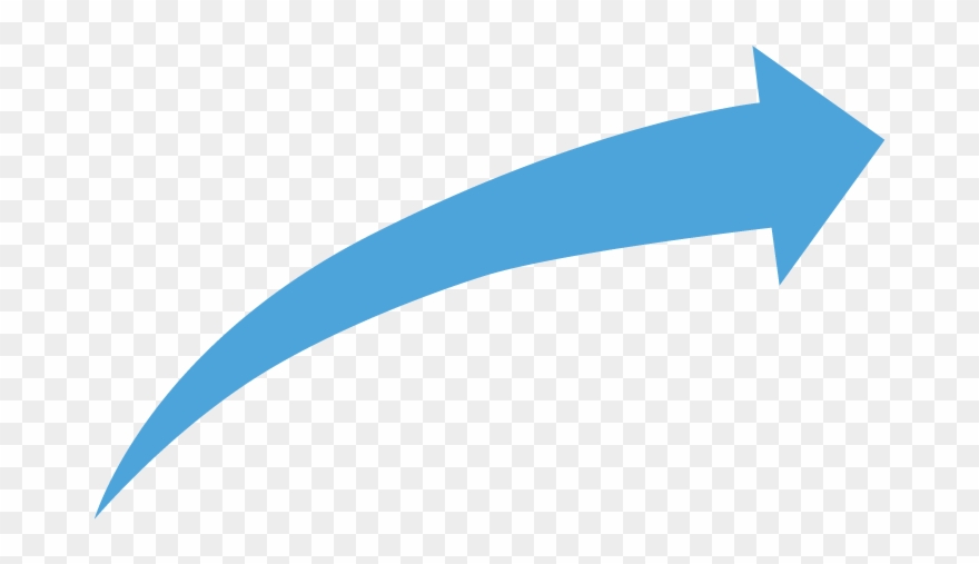 880x507 Curved Arrow Blue