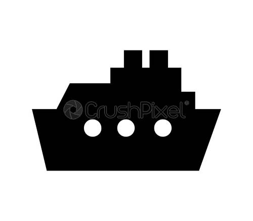 500x438 Ship Icon, Stock Vector Crushpixel