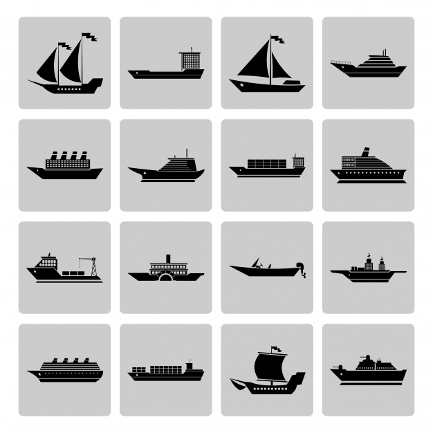 626x626 Ship Icons Collectio Vector Free Download
