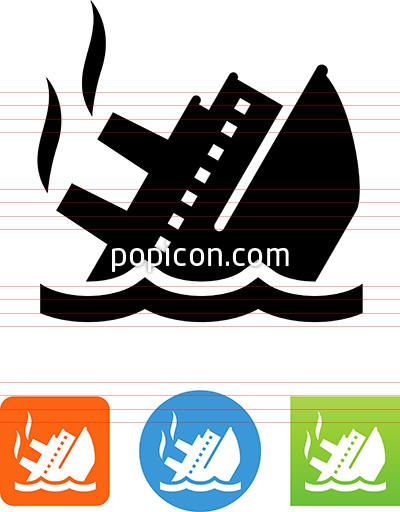 400x512 Sinking Ship Icon