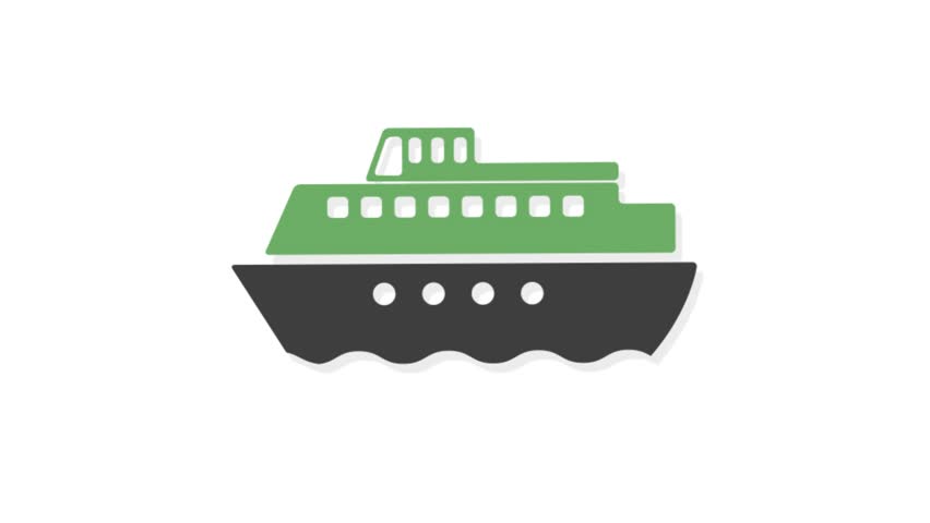 852x480 Icons Animation With White Background Ship
