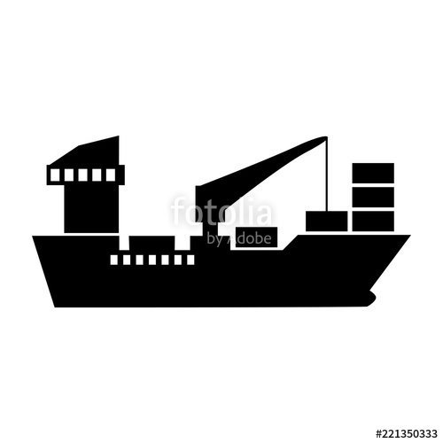 500x500 Cargo Ship Icon Stock Image And Royalty Free Vector