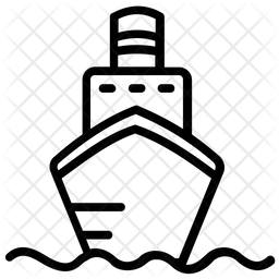 256x256 Cruise Ship Icon Of Line Style