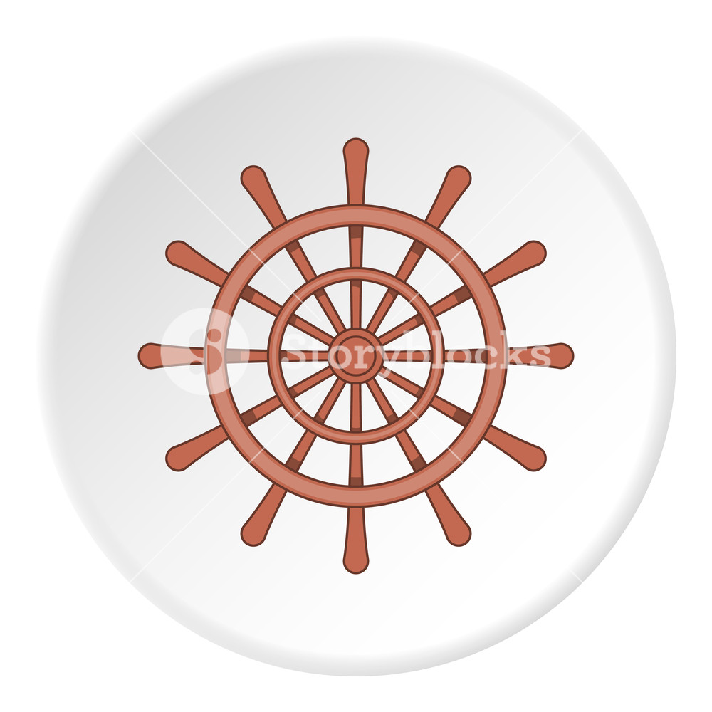1000x1000 Wooden Ship Wheel Icon Artoon Illustration Of Ship Wheel Icon