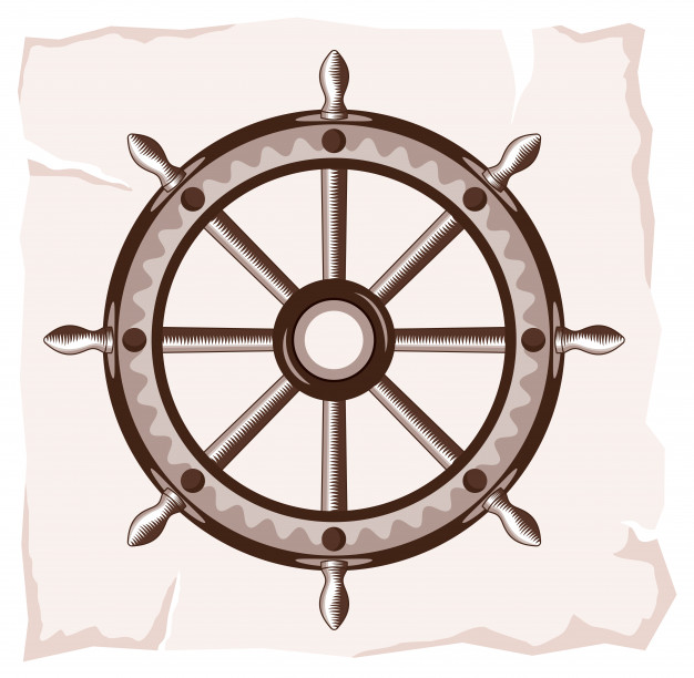 626x612 Old Ship Wheel Icon Vector Premium Download
