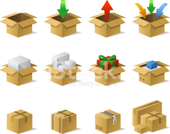 558x440 Shipping Box Download Icons Stock Vector