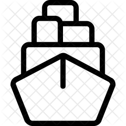 256x256 Shipping Box Icon Of Line Style