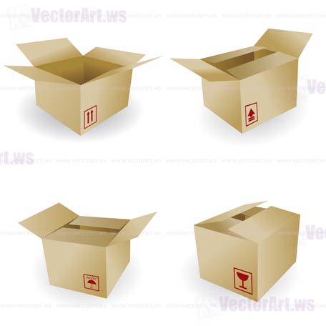 456x456 Shipping Box Vector And Box Icon And Signs